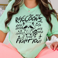 Funny raccoon t-shirt