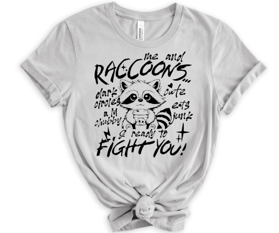 Funny raccoon t-shirt