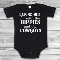 
              Hippies And The Cowboys Baby Bodysuit
            