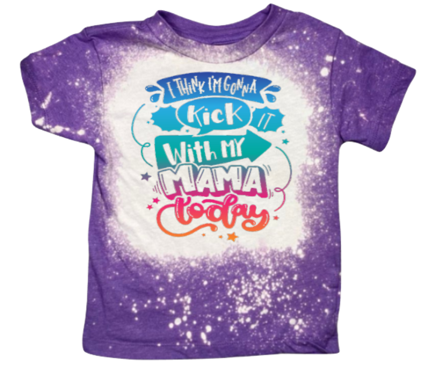 Kick it with Mama kids t-shirt