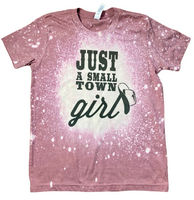 
              just a small town girl kids bleached t-shirt, toddler shirt, kids tops, toddler t-shirt
            